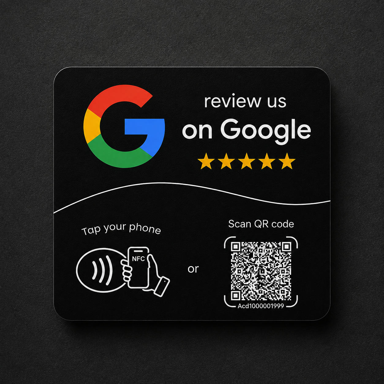 Google NFC Review Card